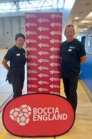 Helping at the Back to Boccia Cup